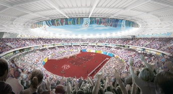 图文 里约奥运场馆效果图 网球中心内景